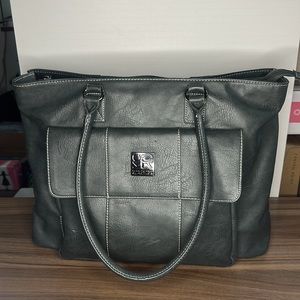 Kenneth Cole Reaction Dark Grey Laptop Bag with Many pockets and pouches